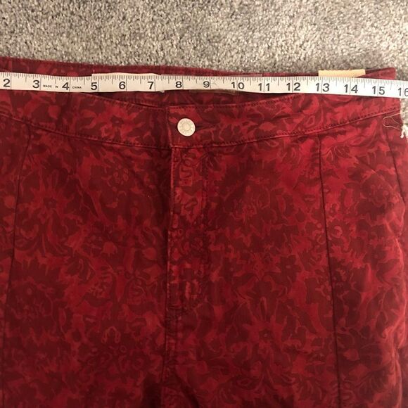 NWT ANTHROPOLOGIE Pilcro & The Letterpress High Rise Denim Flocked Leggings - Picture 15 of 16